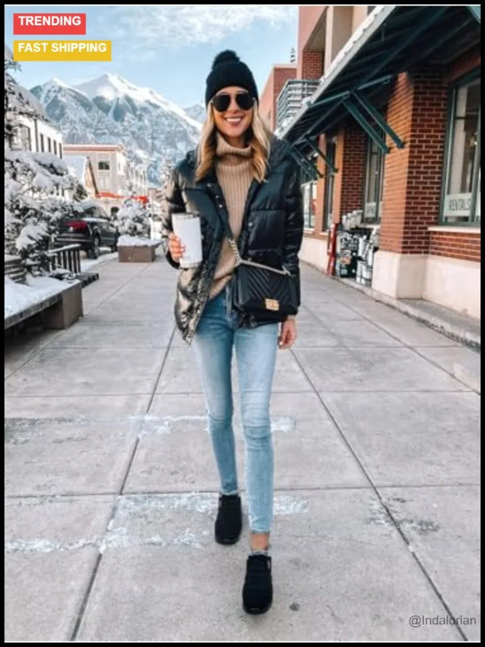Faux Fur Lined Non Slip Ankle Snow Boots Women Warm Winter Outdoor Commute